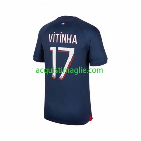 Divisa di Calcio Paris Saint Germain Vitinha 17 Prima 2023/2024